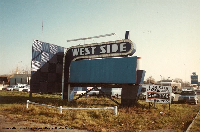 West Side Drive-In Theatre - Marquee From Harry Skrdla (newer photo)